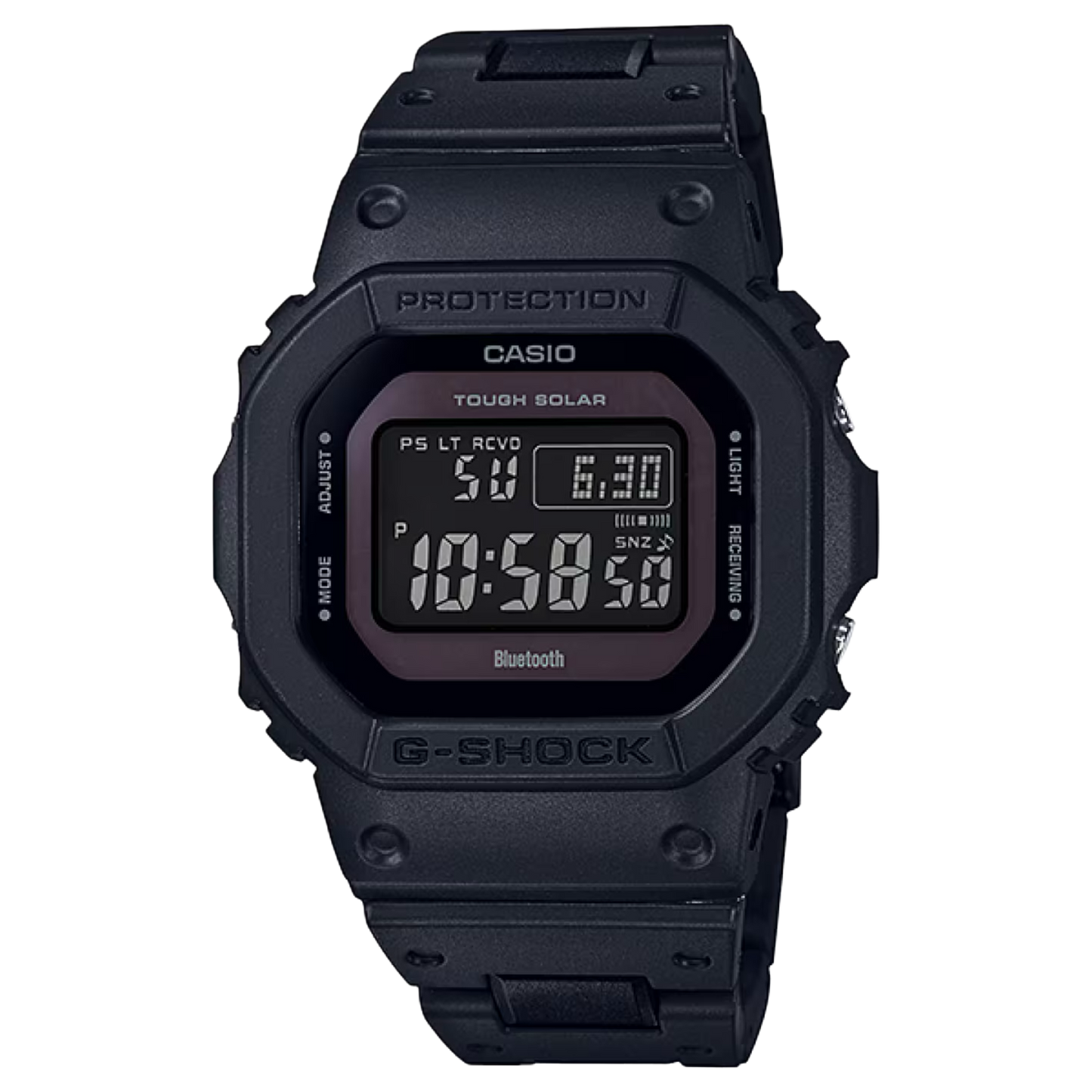 Casio G-Shock Bluetooth® Multi Band 6 Tough Solar Black Stainless Steel / Resin Composite Band Watch GWB5600BC-1B Men's Watch