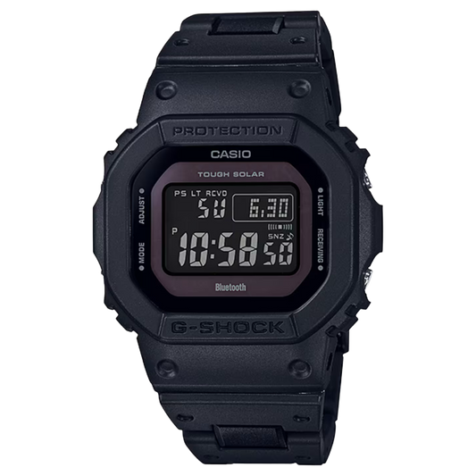 Casio G-Shock Bluetooth® Multi Band 6 Tough Solar Black Stainless Steel / Resin Composite Band Watch GWB5600BC-1B Men's Watch