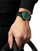 Tissot T1204103309100 Seastar 1000 40mm Gradient Green Dial /Black PVD Stainless Steel Bracelet Men's Watch