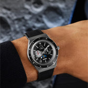 Timex Q Timex NASA Special Edition TW2Y56800 Multifunction (40mm) Black Dial / Black Leather Strap Men's Watch