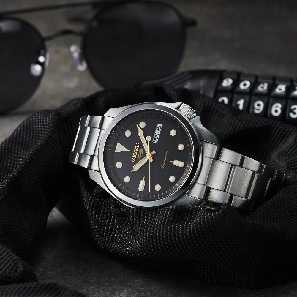 Seiko 5 Sports ‘Gentlemen’ SRPE57K1 Automatic Stainless Steel Bracelet Black Dial Men's Watch