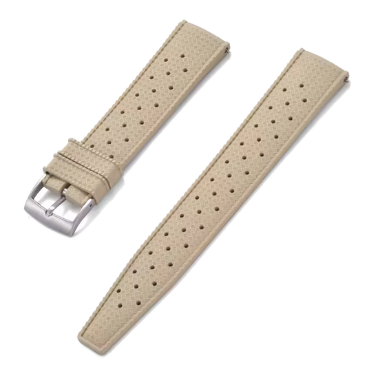 22mm Khaki Premium-Grade Vulcanized Tropic Rubber Watch Strap For Seiko Divers and other Divers Waterproof