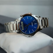 Casio Standard Dual Time Analogue Quartz Royal Blue Dial Men’s Watch