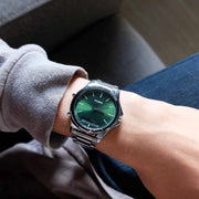 Casio Standard Dual Time Analogue MTP-VC01D-3EUDF Quartz Green Dial Men’s Watch