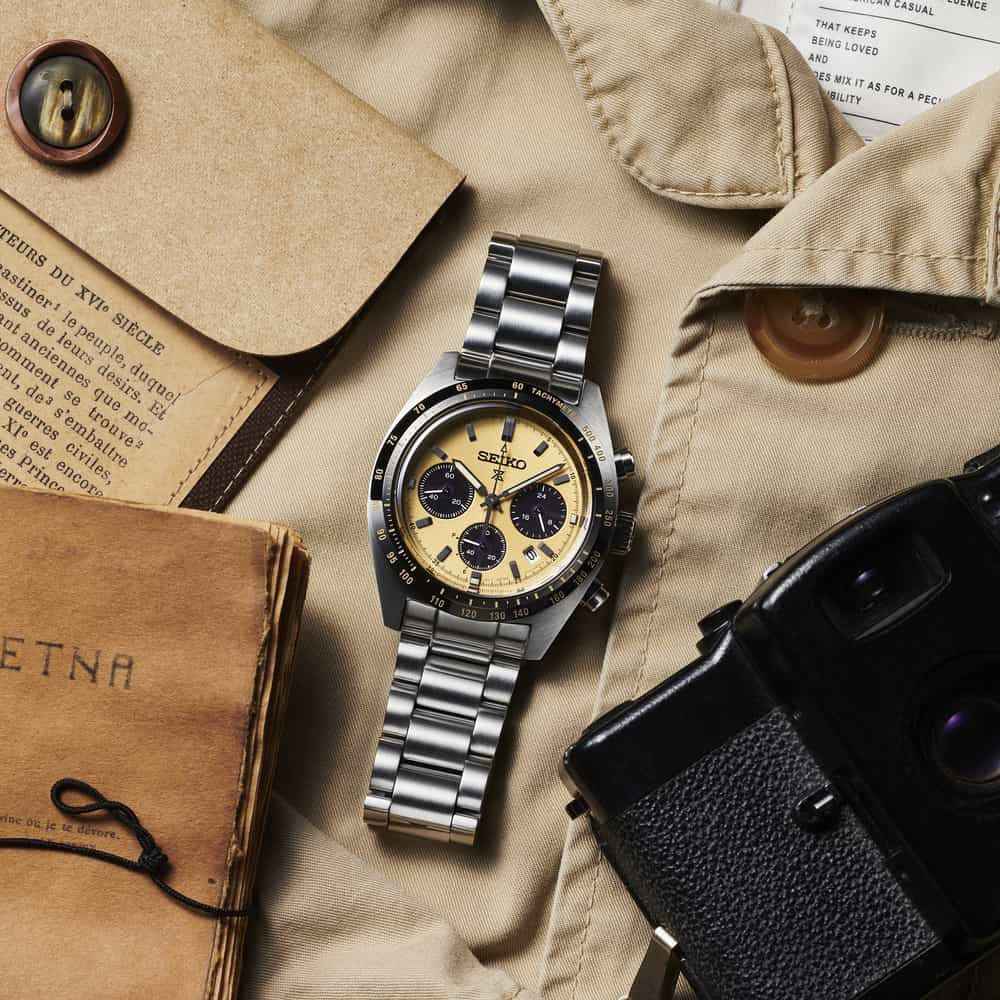 Seiko ‘Coffee’ SSC817P1 Prospex Speedtimer 1969 Reissue Solar Chronograph Men's Watch
