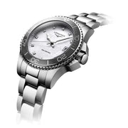 LONGINES L33704876 HydroConquest Quartz 32mm Mother of Pearl Diamond Dial Stainless Steel Bracelet Women's Watch