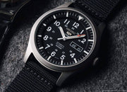 Seiko 5 Sports SNZG15K1 Black Nylon Strap Black Dial Automatic Men's Watch