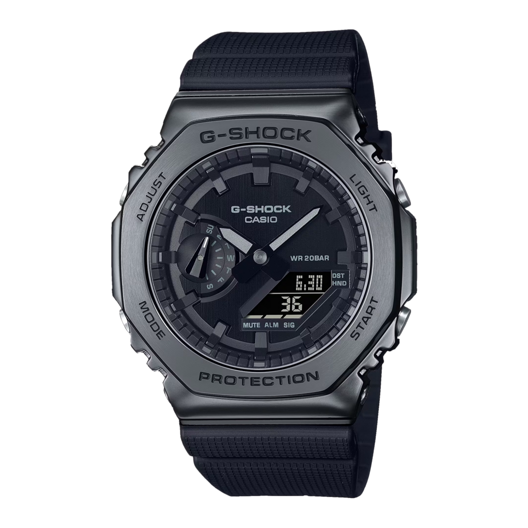 Casio G-Shock GM-2100BB-1AER All Black Metal Series Men's Watch