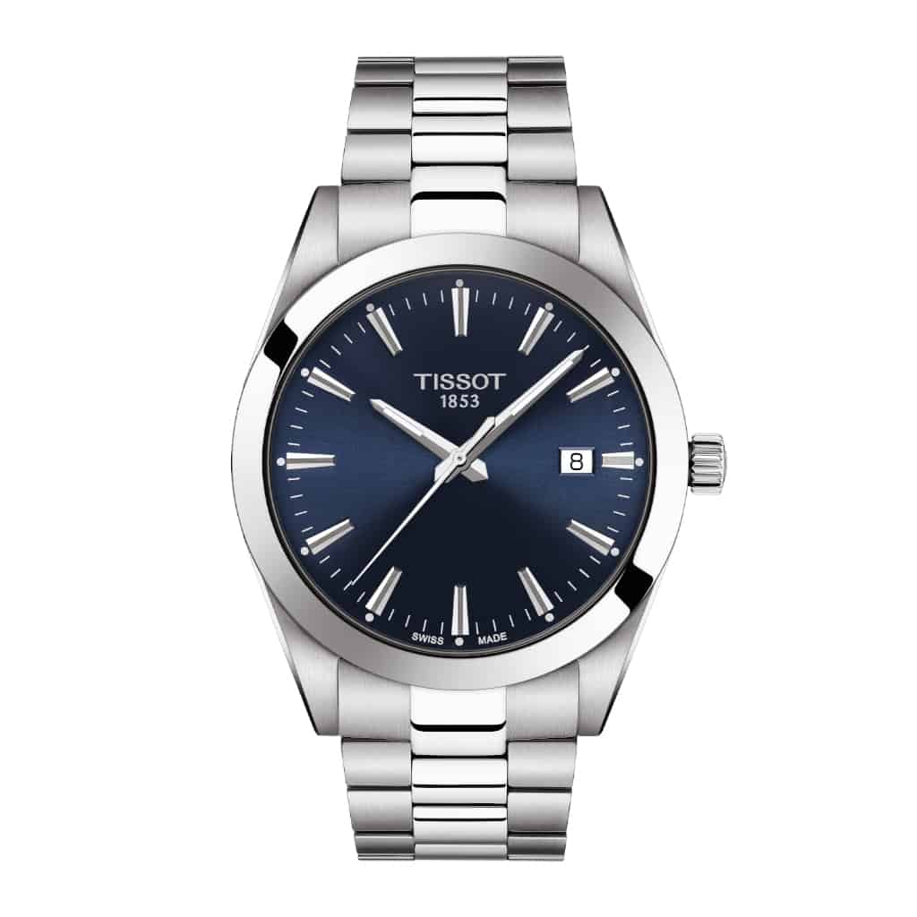 Tissot T1274101104100 Gentleman Stainless Steel Bracelet Blue Dial Men's Watch - mzwatcheslk srilanka