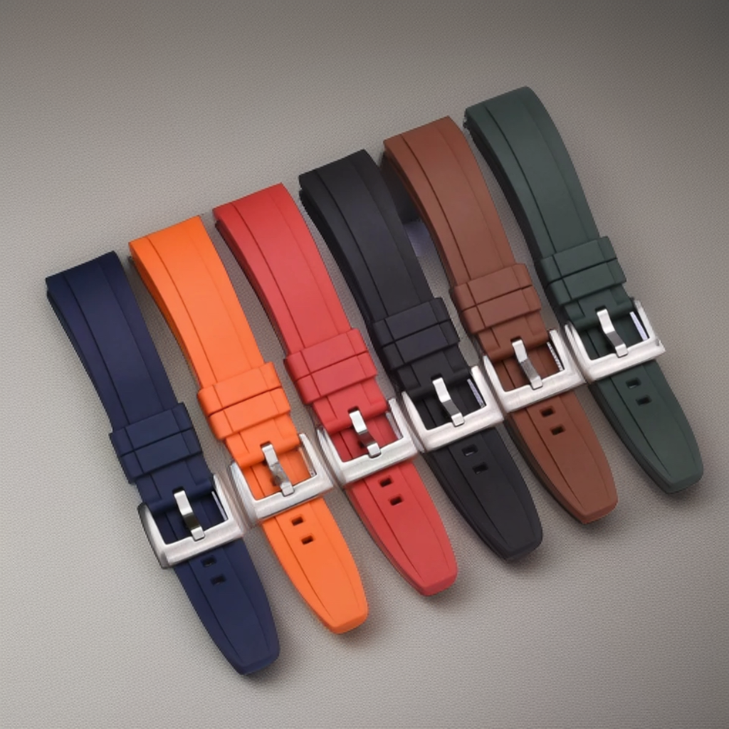 Premium Grade Vulcanized FKM (Flex) Rubber Watch Strap 20mm 22mm and 24mm Quick Release Watchbands for Seiko and other Divers