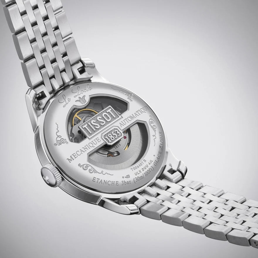 Tissot Le Locle T0064071103303 Powermatic 80 20th Anniversary Edition (39mm) Silver Dial / Stainless Steel Bracelet Men's Watch