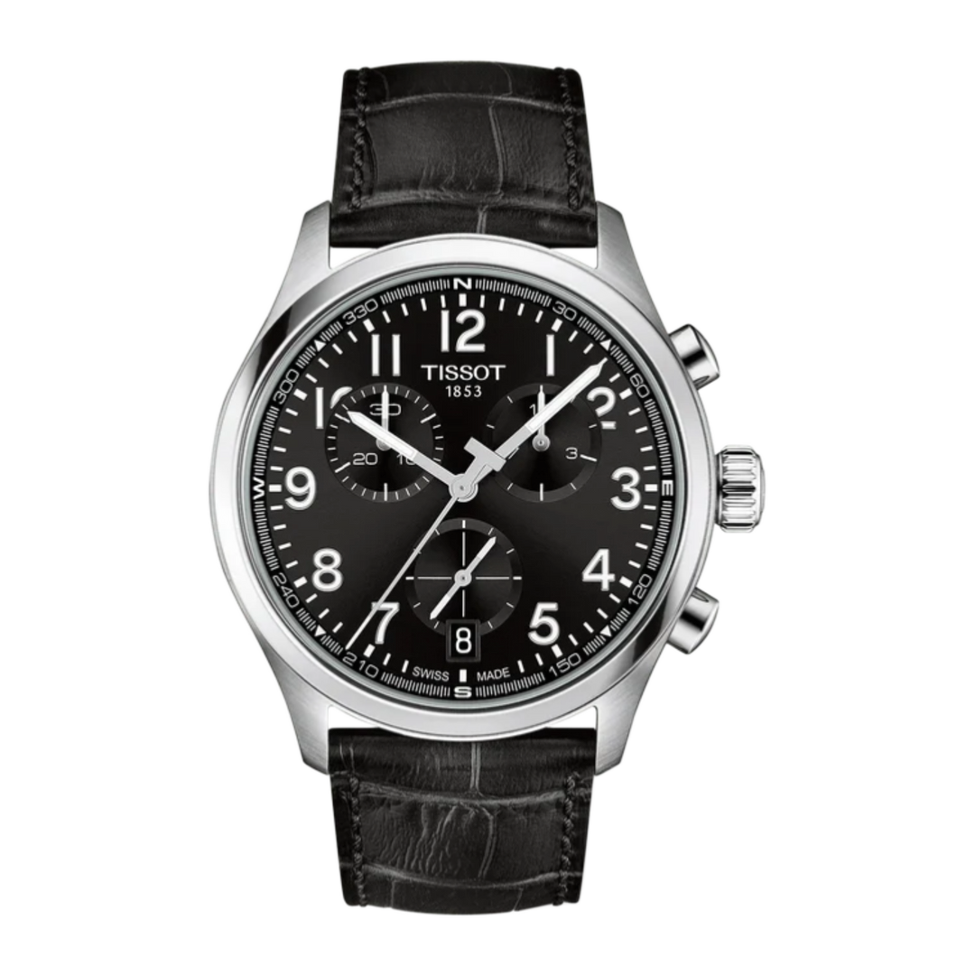 Tissot T1164171605200 Chrono L Quartz (42mm) Black Dial / Black Leather Strap
Men's Watch