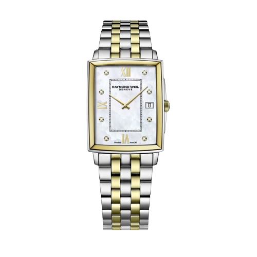 Raymond Weil 5425-STP-00995  Toccata Classic Diamond 29mm Mother of Pearl Dial Two Tone Stainless Steel Men’s Watch