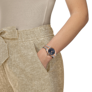 Tissot T1562102204100 Ballade (34mm) Blue Dial / Two-Tone Dial Stainless Steel Bracelet Women’s Watch