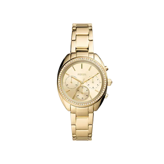 Fossil Vale Chronograph Gold-Tone Stainless Steel Watch  BQ3658 Women's Watch