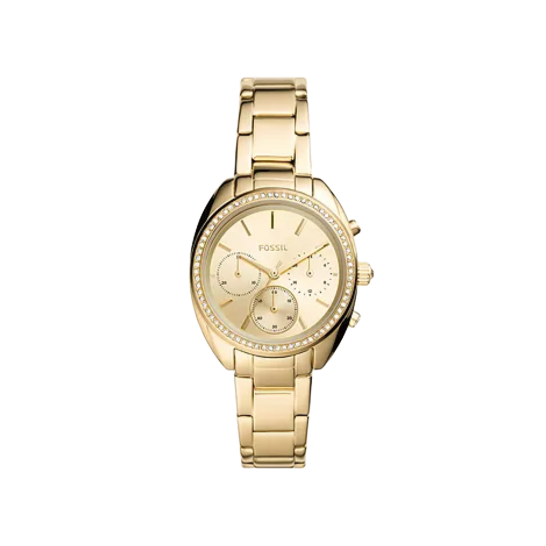 Fossil Vale Chronograph Gold-Tone Stainless Steel Watch  BQ3658 Women's Watch