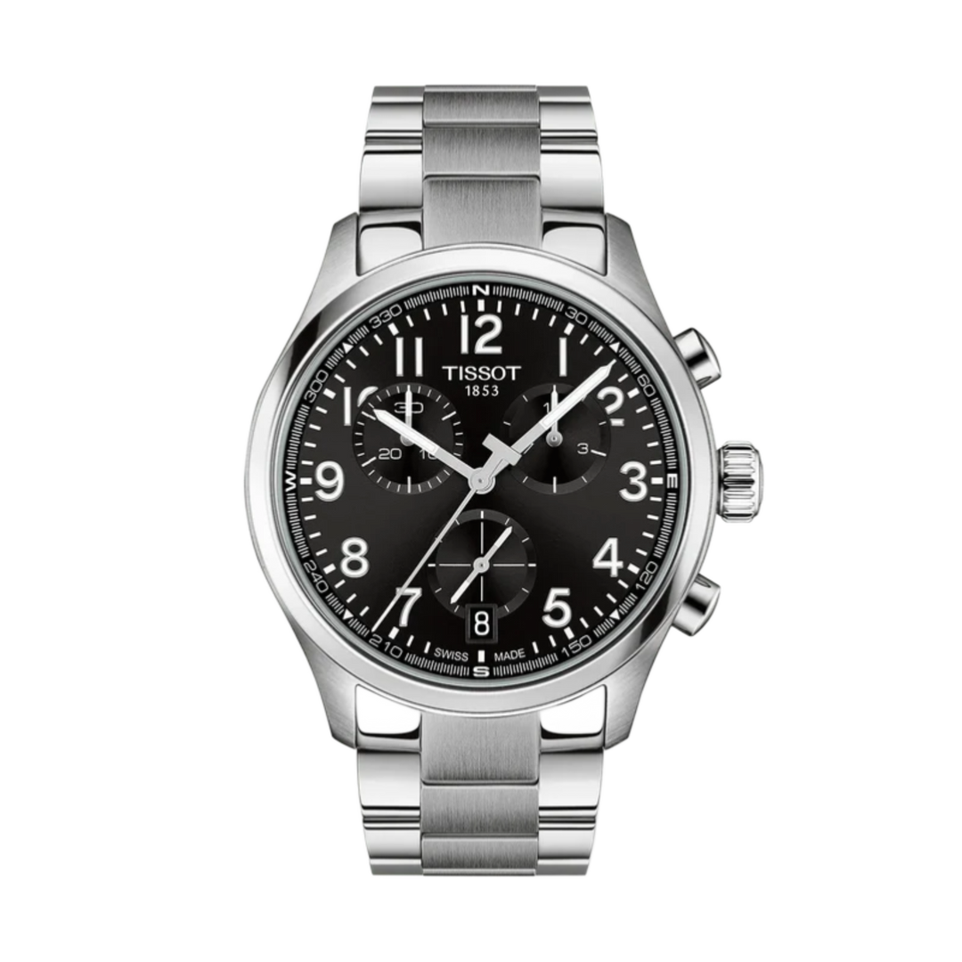 Tissot Chrono L Quartz (42mm) T1164171105200 Black Dial / Stainless Steel Bracelet Men's Watch