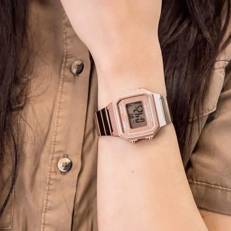 Casio B650WC-5ADF Rose Gold Quartz Stainless Steel 50M Illuminator Women's Watch