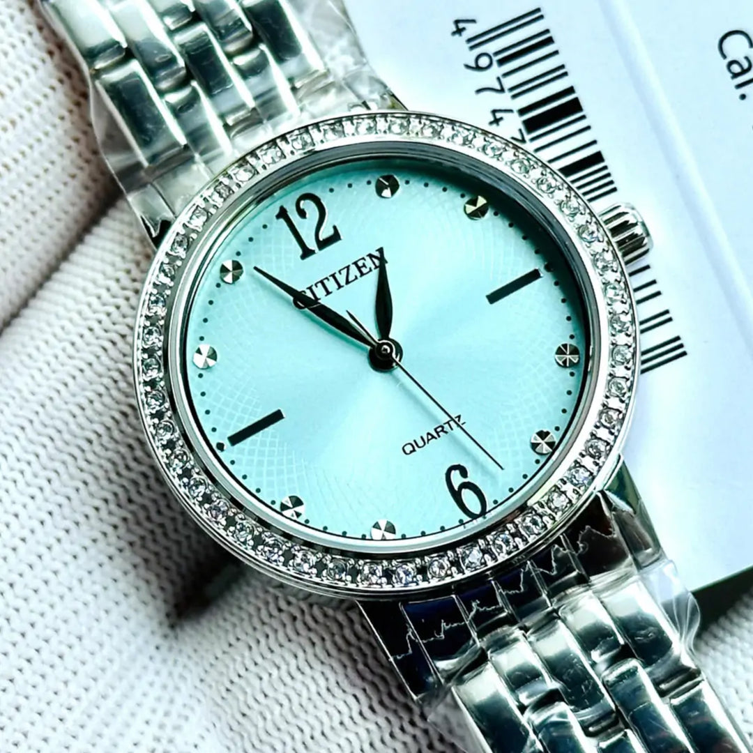 Citizen EL3100-55X Green Dial Standard Elegant 31mm 5ATM Women's Watch