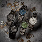 Casio Edifice EFK-100 Series EFK-100CD-1ADR Mechanical (39mm) Forged Carbon Dial / Stainless Steel Bracelet Mens Watch