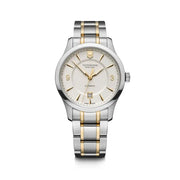 Victorinox Swiss Army241874 Alliance Mecha 40m Cream Dial Two Tone Bracelet Men's Watch - mzwatcheslk srilanka