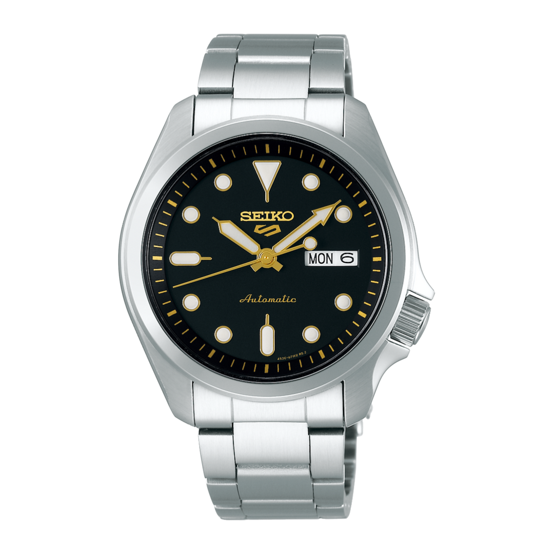 Seiko 5 Sports ‘Gentlemen’ SRPE57K1 Automatic Stainless Steel Bracelet Black Dial Men's Watch