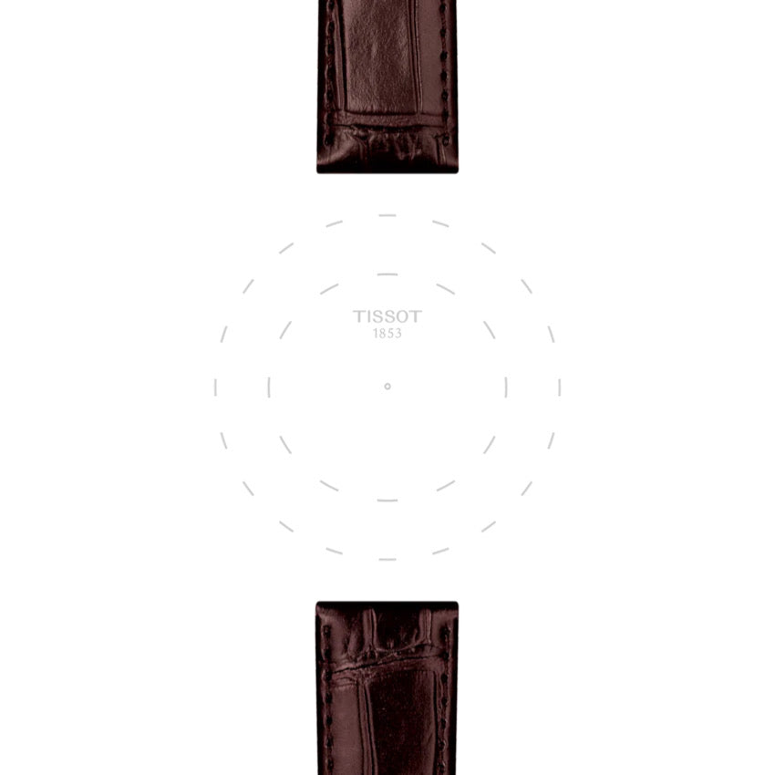 Tissot Official Brown T852.043.013 Leather Strap –Lugs 20 mm