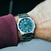 Casio Edifice EFR-S108DE-3AV Slim (39.9mm) Textured Green Dial / Stainless Steel  Sapphire Crystal Men's Watch