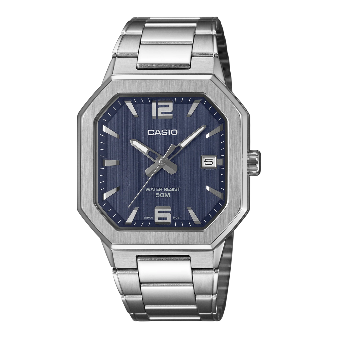 Casio Standard MTP-B195D-2AV Analogue Quartz Blue Dial Steel Strap Men’s Watch