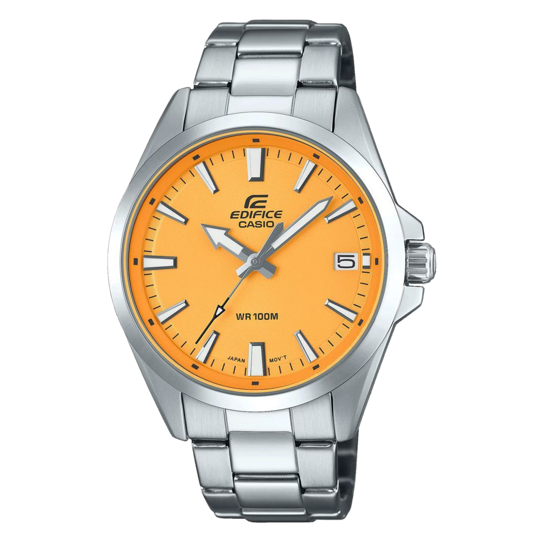 Casio Edifice ‘Europe Exclusive’ EFV-100D-9AVUEF (42mm) Yellow Dial / Stainless Steel Bracelet Mens Watch