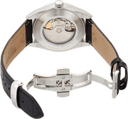 Tissot T1274071604101 Gentleman Black Leather Strap Blue Dial Powermatic 80 Silicium Men's Watch - mzwatcheslk srilanka