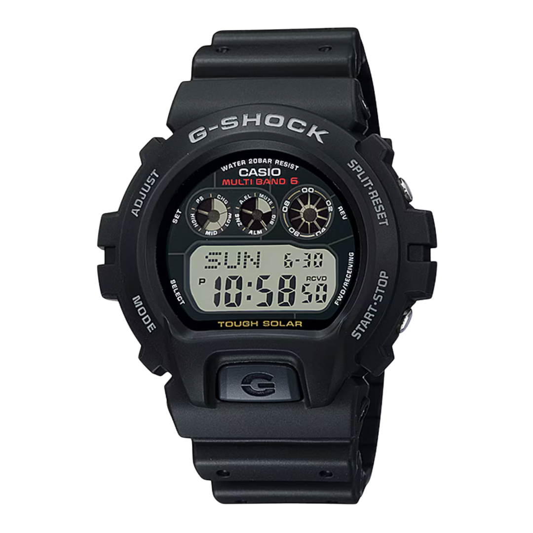Casio G-Shock GW-6900-1 Bluetooth® Multi Band 6 Tough Solar Resin Composite Band Men's Watch
