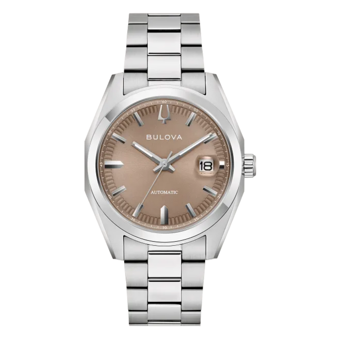 Bulova Surveyor (39mm) 96B470 Brown Dial / Stainless Steel Bracelet Men's Watch