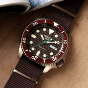 Seiko 5 Sports SRPD85K1 Field  Nylon Strap Brown Dial Men's Watch