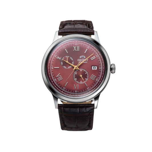 Orient Bambino Version 8 RA-AK0705R Japan Made Automatic 40mm Red dial  Leather Strap Men's Watch