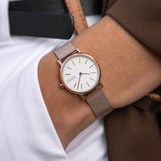 Skagen SKW2694 Signatur Slim Rose Gold-Tone Steel Mesh Strap Women's Watch