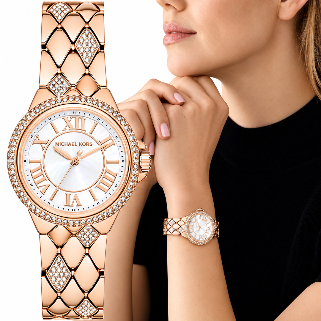 Michael Kors MK4810 Camille Rose Gold Toned Women's Watch