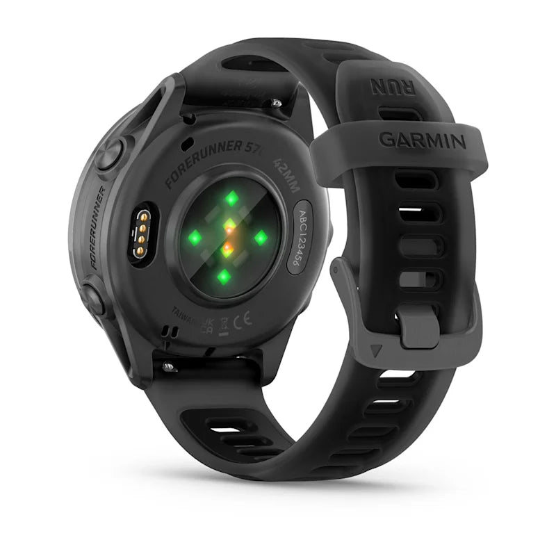 Garmin  Forerunner® 570 010-02970-00 (42mm) in Slate Gray Aluminum with Translucent Black/Black Band Men’s/Women’s Watch