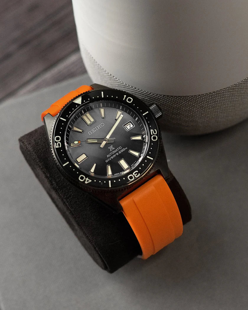 Premium Grade Vulcanized FKM (Flex) Rubber Watch Strap 20mm 22mm and 24mm Quick Release Watchbands for Seiko and other Divers
