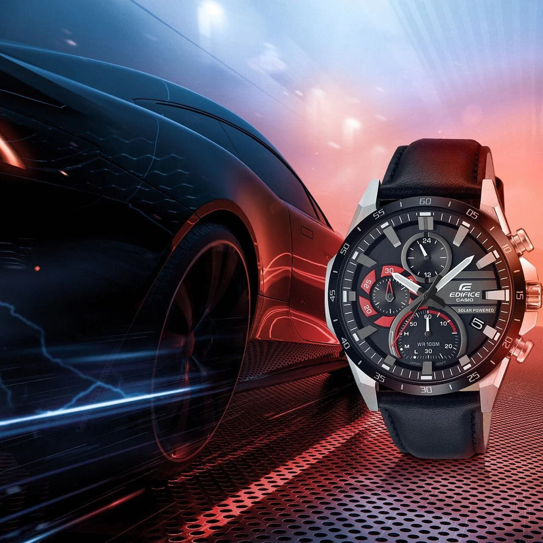 Casio Edifice EQS-940BL-1AV Solar Chronograph Analog with Battery Level Indicator Men's Watch