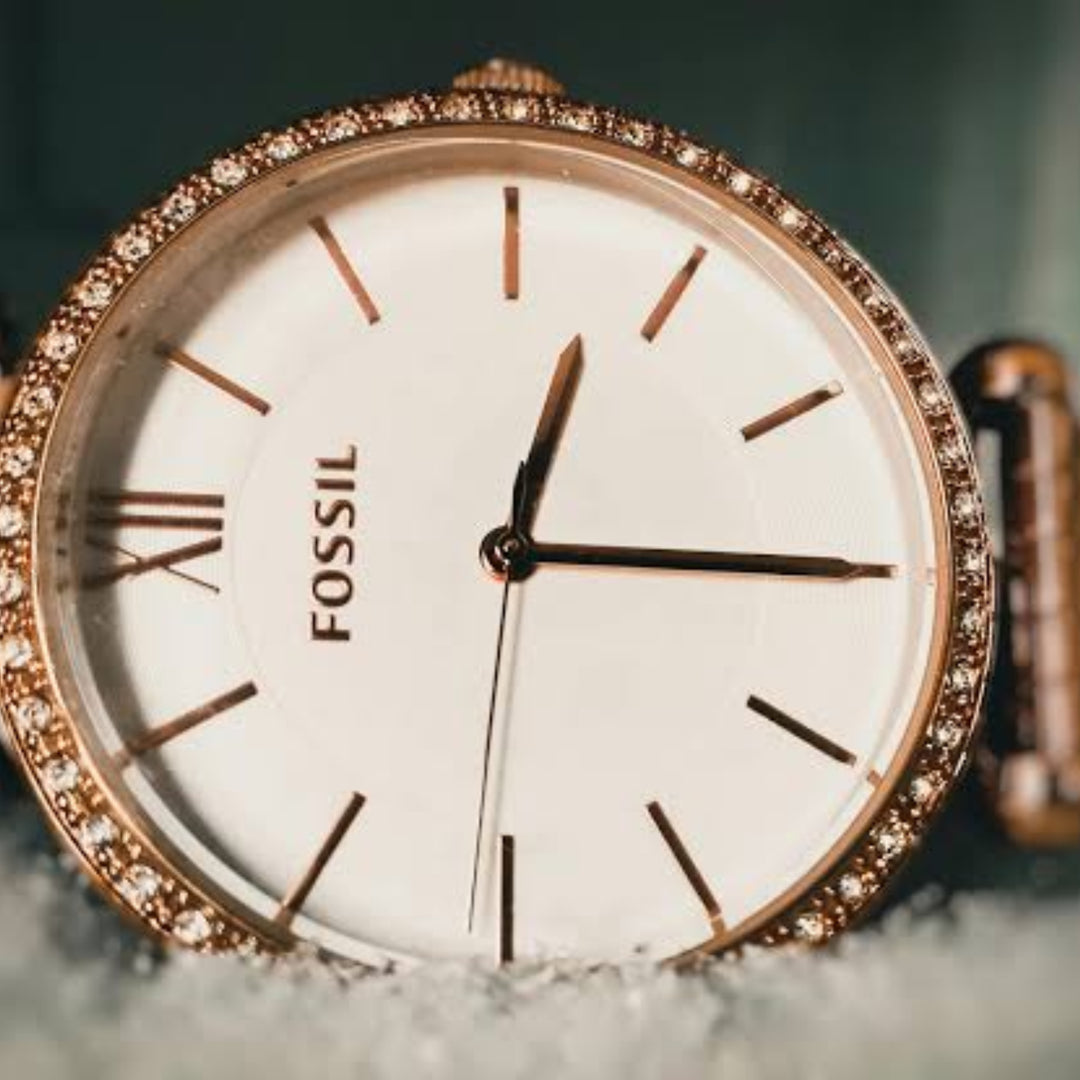 Fossil Tillie BQ3497 Three-Hand Rose Gold-Tone Stainless Steel Women's Watch