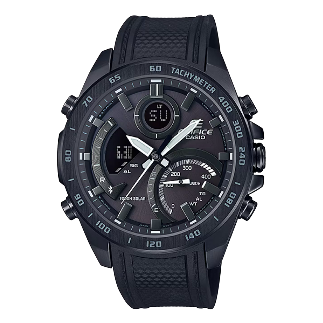 Casio ECB-900PB-1A Edifice Chronograph Bluetooth Solar Rubber Strap Men's Watch