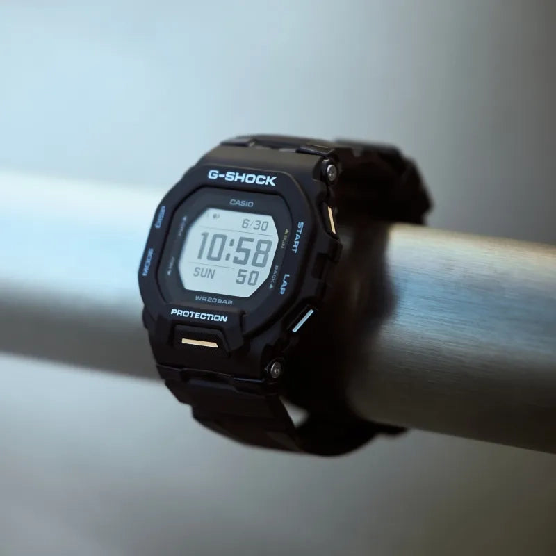 Casio G-Shock G-Squad GBD-200 Series (45.9mm) GBD-200-1A1ER MIP Positive Display / Black Resin Band Men's Watch