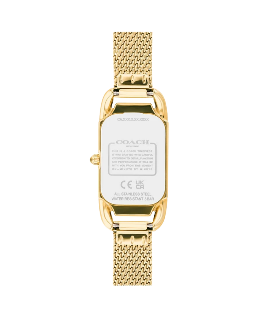 Coach Cadie CO-14504033 Mesh Strap White Dial Women’s Watch