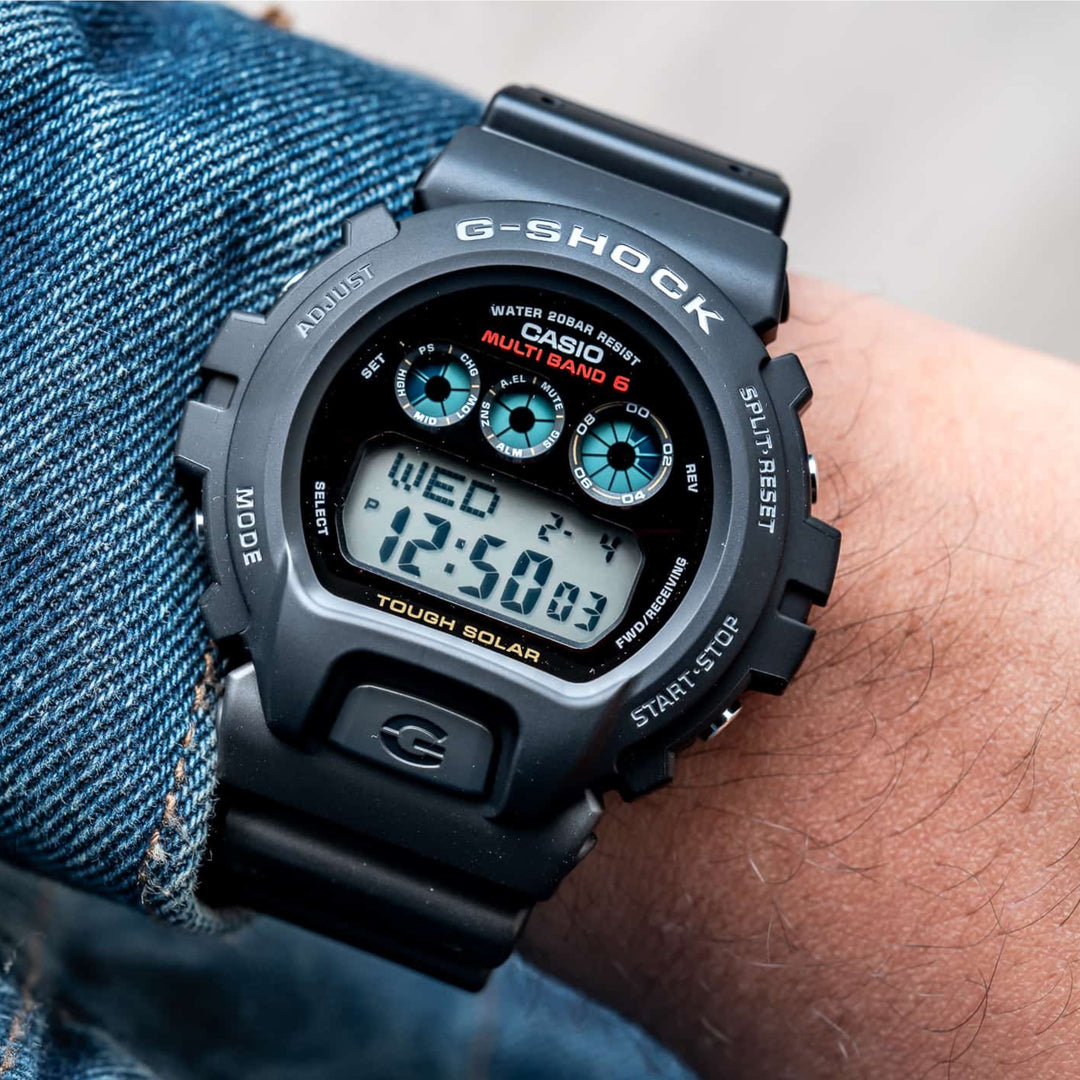 Casio G-Shock GW-6900-1 Bluetooth® Multi Band 6 Tough Solar Resin Composite Band Men's Watch