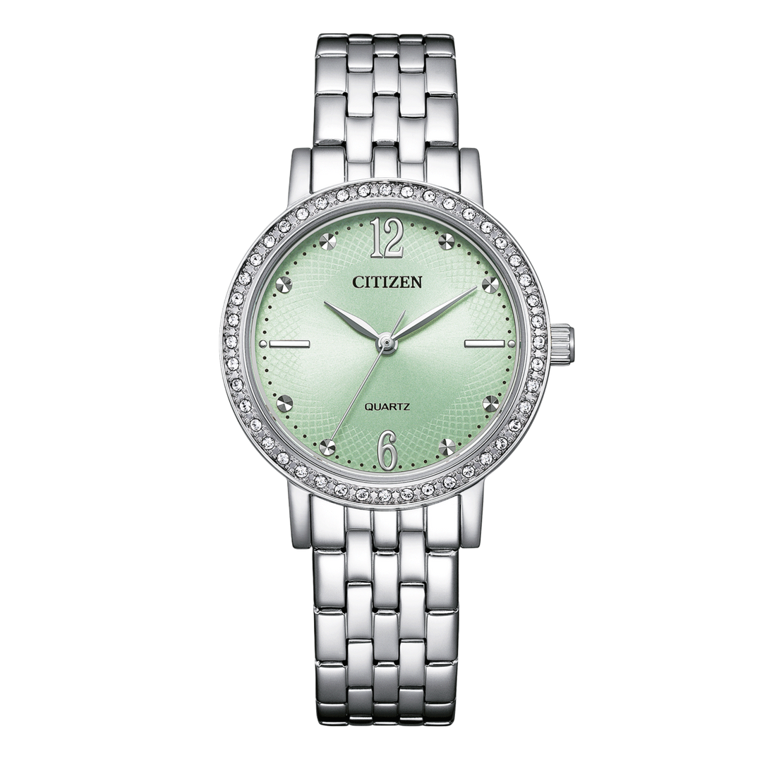 Citizen EL3100-55X Green Dial Standard Elegant 31mm 5ATM Women's Watch