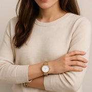 Fossil Tillie BQ3497 Three-Hand Rose Gold-Tone Stainless Steel Women's Watch