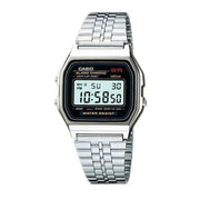 Casio A159WA-N1DF Digital Alarm Chrono Stainless Steel Men's Watch - mzwatcheslk srilanka
