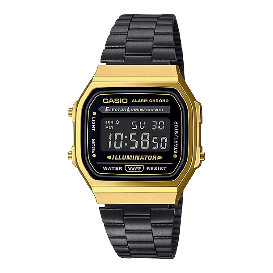 Casio A168WEGB-1B Vintage Chronograph Alarm Digital Men's & Women's Watch