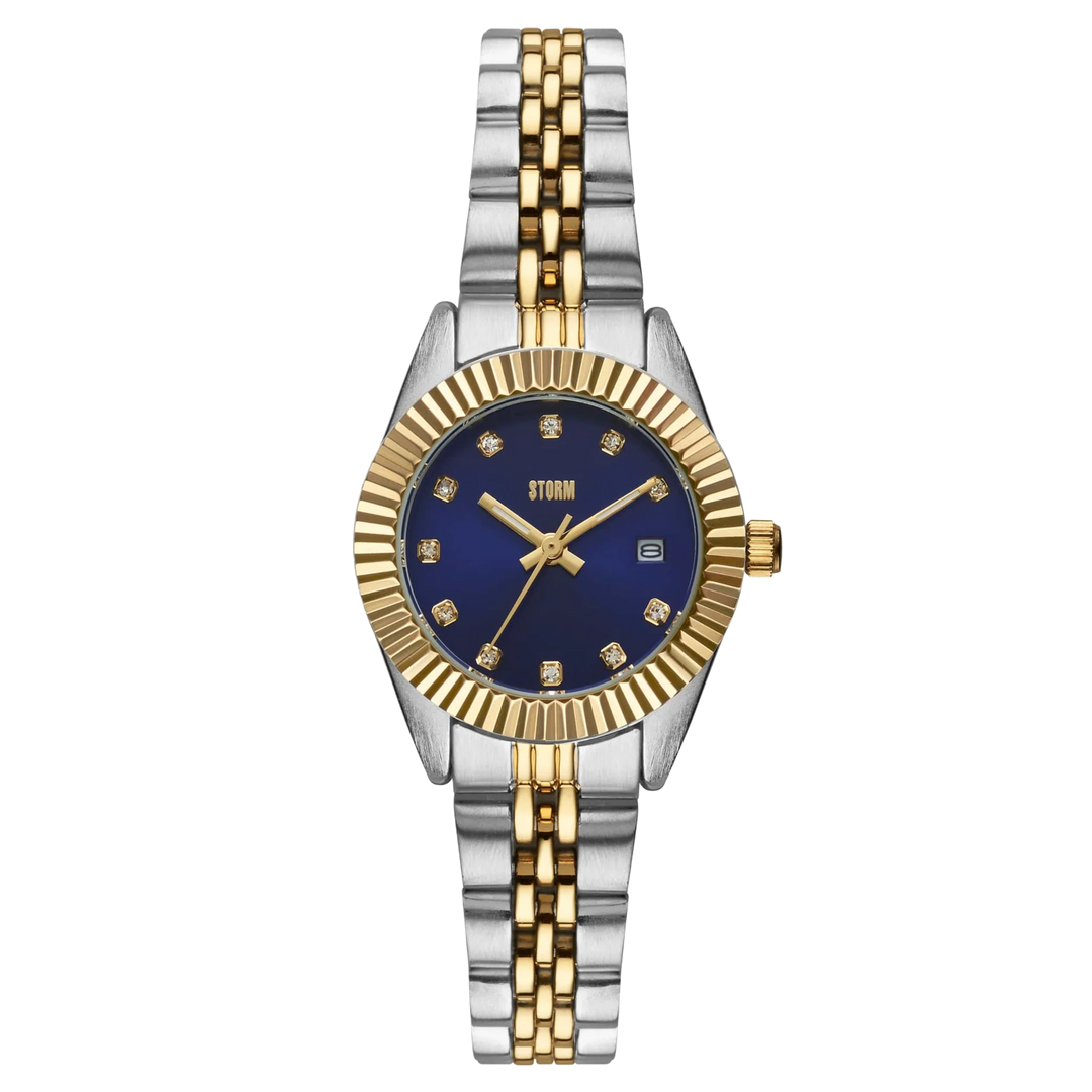 STORM 47531/B Roxin Crystal Blue Petite (28mm) Midnight Blue Dial / Two-Tone Stainless Steel Women’s Watch
